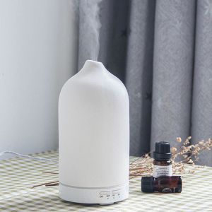 HOMEFISH PP Ceramic Aromatherapy Ultrasonic Aroma Humidifier 2.4MHz