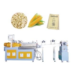 Wholesale Custom PBAT Biodegradable Granulator PLA Corn Starch Pellet Making Machine from china suppliers