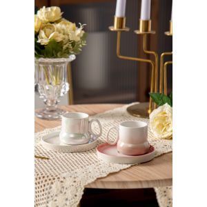 90ml Porcelain Coffee Cups And Saucers Set Of 6 For Luxury Espresso Coffee