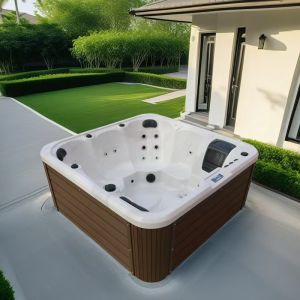 Freestanding Outdoor Hot Tub with 950L Water Capacity 33 Nozzles and 2000mm