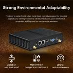 Intel Celeron Industrial Fanless PC With Dual LAN Dual COM DDR3 8GB Memory
