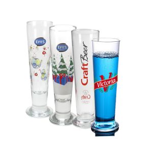 China Eco - Friendly Unbreakable Plastic Pilsner Beer Glasses For Parties Shatterproof Recyclable on sale