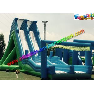 Popular Giant Commercial Inflatable Slide Hippo Obstacle Slide With PVC