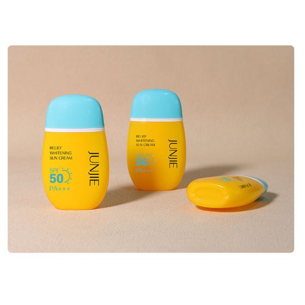 Custom Plastic Cosmetic Bottles Oval Face Cream Bottle Empty Packaging