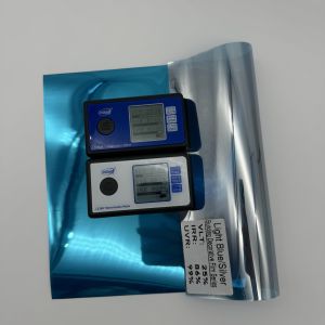 2 Mil Thickness Light Blue Silver Building Window Film with 4 Year Warranty and