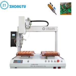 Fully Automatic Soldering Machine with Double Tips for PCB Assembly