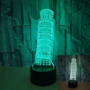 Custom building shape La Tour Eiffel Eiffel Tower 3D Night Lights USB Powered