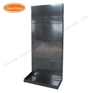 Mobile Display Shelf Stand for Stores Floor Metal Rack