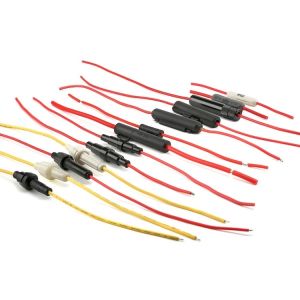 WXFH-151 Snap On Type Inline Fuse Holder 5x20mm 15A 250V 3.75W Splash Proof