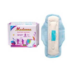 Night Sanitary Napkin In White 290mm Made With Imported Fluff Pulp