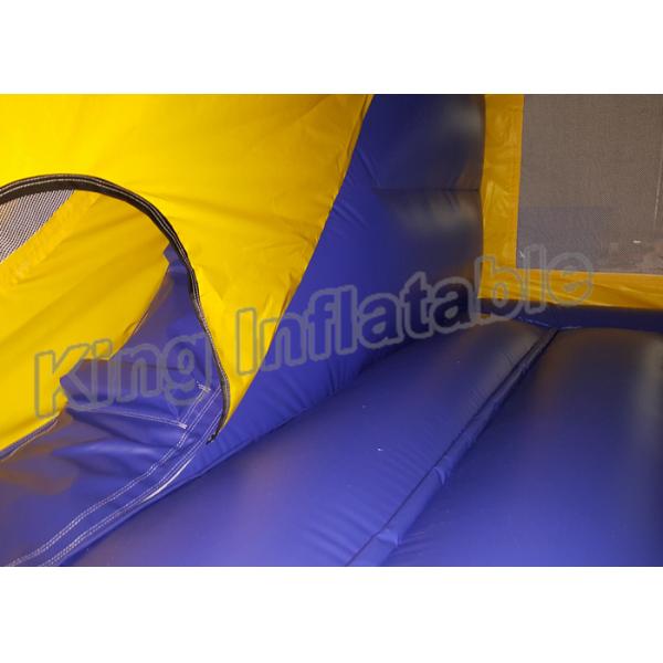 Outdoor Playground Pirate Inflatable Kids Jumping Castle Yellow And Blue