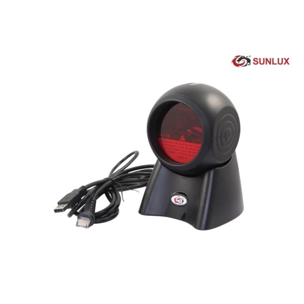 Quality Multi Directional Laser Barcode Scanner Round Case Adjustable USB Interface for sale