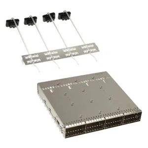 1-2338495-3 TE OSFP Cage 1x4 Connector Modular Jack Included Lightpipe EMI