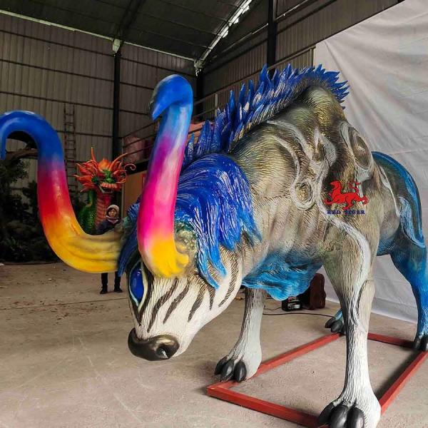 Quality Infrared Sensor Theme Park Animatronics Mythical Chinese Creatures - Fei for sale