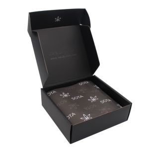 Custom Logo Glassy Lamination Chothes Abaya Box Packaging Shipping Boxes For