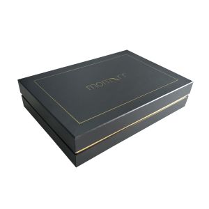 Wholesale Black Color Cardboard Gift Boxes , Baby Bath Towel Packaging Paper Box With Lid from china suppliers