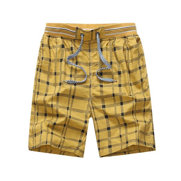 Young men's oversized cotton beach pants