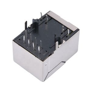 Wholesale Through Hole Mounting RJ45 Modular Jack with 4 Columns, 8 Cores and 1 Port for Ethernet Connectivity from china suppliers