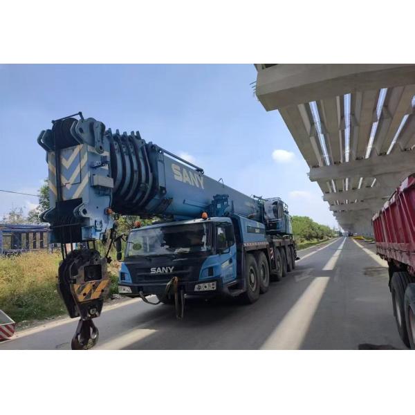 2019 Sany Used SAC3000 Crane Has An 80m Main Boom, A 42m Jib, And A 100-Ton