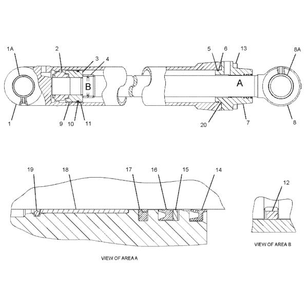 Boom Ram Hydraulic Cylinder Seal Kit 295-9894 2959894 For erpillar 330B L 330C FM 330D FM 568 FM LL M330D