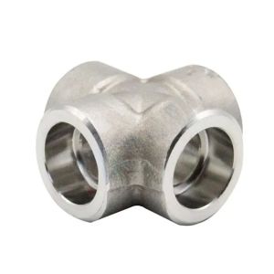 Carton Box Cross Pipe Fitting Threaded End Type 1/2 Inch Connection Size For Use
