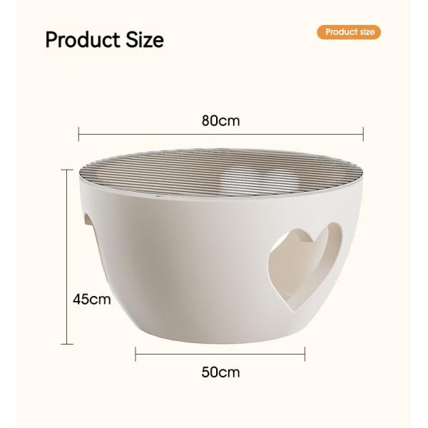 Waterproof UV Resistant Round Roto Molded Polyethylene Coffee Table