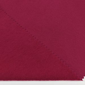 China Supplier Plain Dyed Knit CVC 3ENDS Fleece Fabric Sweatshirt Material
