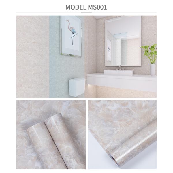 Wallpapers Type Vinyl Wallpapers Function Smoke-Proof Marble Stickers PVC Adhesive Contact Paper Marble Granite Film