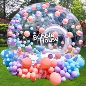 Max Capacity of 100kg Inflatable Waterproof Air Bubble Clear Dome Camping Tent