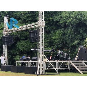 Ground Aluminium LED Screen Truss High Performance For Lighting / Speaker