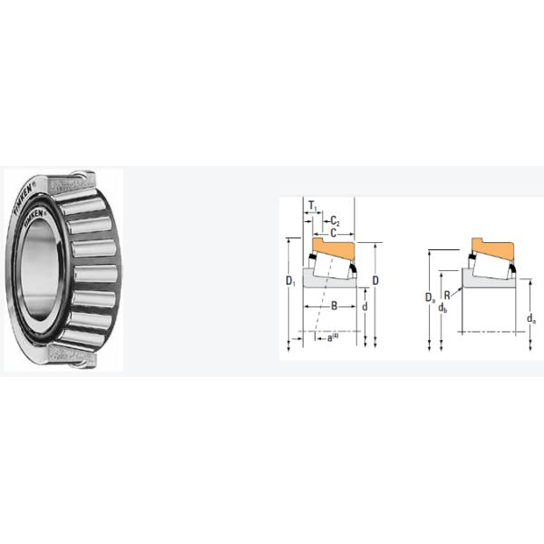 Open Tapered Roller Bearing EE640192-640261XD-TIMKEN - 488.95x660.4x206.38 Mm