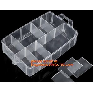 Plastic Storage Box With 15 Removable Compartments Tool Containers, plastic