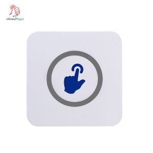 New design white customize logo wireless pager system full waterproof touch call