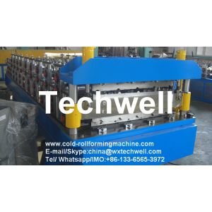 Automatic PLC Control Dual Level Roll Forming Machine With Manual / Automatic