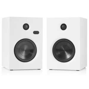 Wireless Bluetooth 2 Way Stereo Active Speakers HiFi Sound Powered Bookshelf