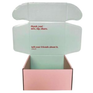 500pcs Recycled Carton Letter Box Color , RoHS PGAA Corrugated Paper Box