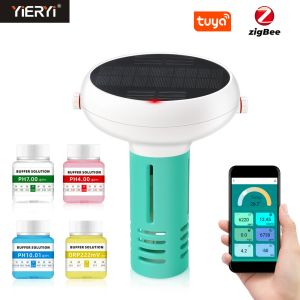 Solar Charging PH Meter With Tuya Zigbee APP Control / 0-14 PH Range
