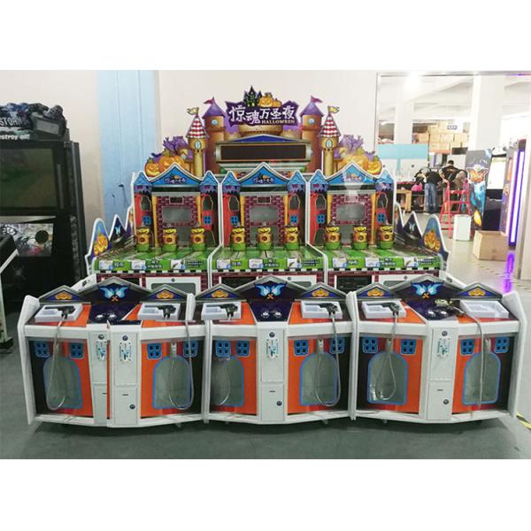 Horror Halloween Shooting Arcade Machine For Carnival Bubble Wrapper Packaged