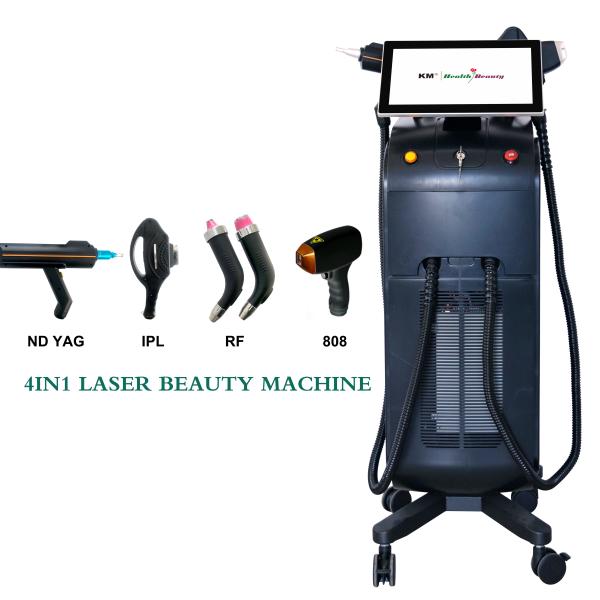 755nm 808nm 1064nm Multifunctional Beauty Machine Pico Nd YAG Laser With RF Technology
