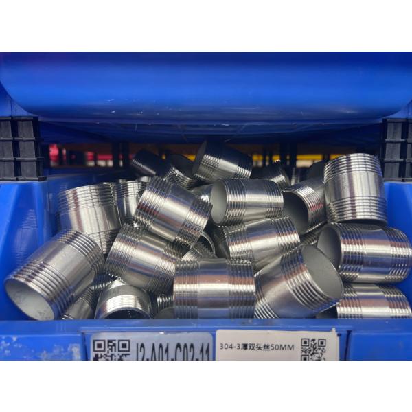 Stainless Steel Male Threaded Barrel Nipple 1/2-48 Inch BSPT NPT