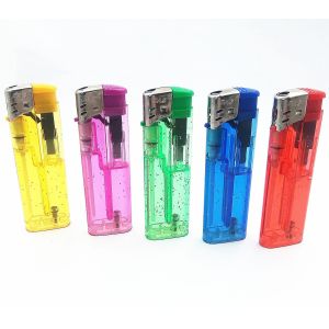 Customization Encendedor Electronic Plastic Lighter Five Colors Gas