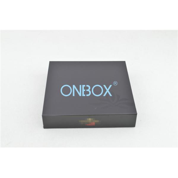 Black Printed Gift Boxes / Gift Packaging Boxes Foodstuff Packing