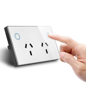 Smart WiFi SAA Certificate Double Wall Socket Wireless Power Point Us Standard