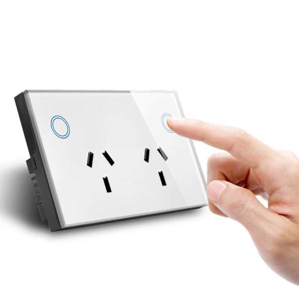 Smart WiFi SAA Certificate Double Wall Socket Wireless Power Point Us Standard