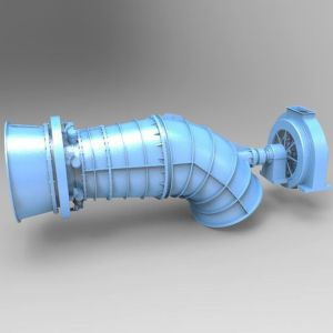 Hydro Power Tubular Turbine Generator , Water Powered Tubular Water Turbine