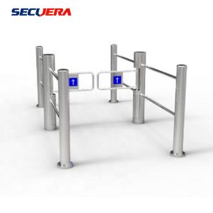 Pedestrian Automatic Sliding Security Entrance Control Swing RFID Turnstile