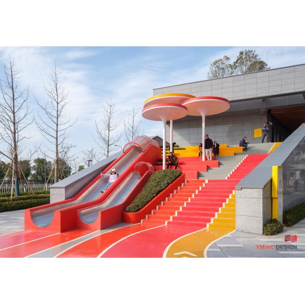 Outdoor Children's Playground Play and Decoration Planning with Custom Print Method