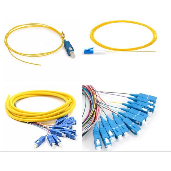Quality LC UPC G652 G657 Fiber Optical Pigtail , OM1 OM2 OM3 SC Fiber Optic Patch Cord for sale