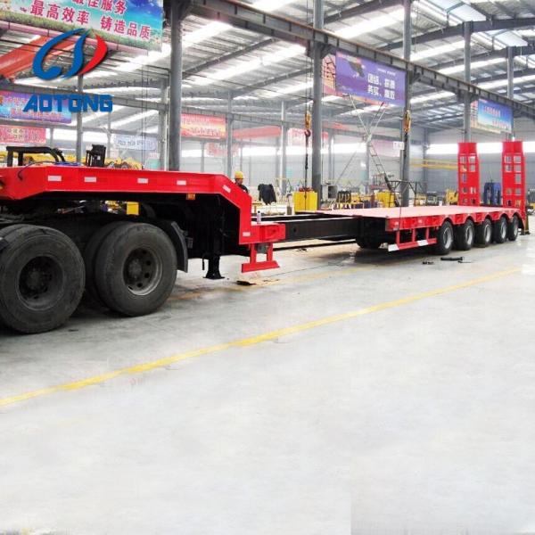3 4 5 Axles Low Loader Lowboy 60T Max Payload Low bed Semi Detachable Lowbed