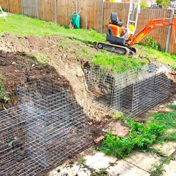 275g Zinc Coating Welded Gabion Retaining Walls 2x1x0.5m Wire Mesh Stone Filled